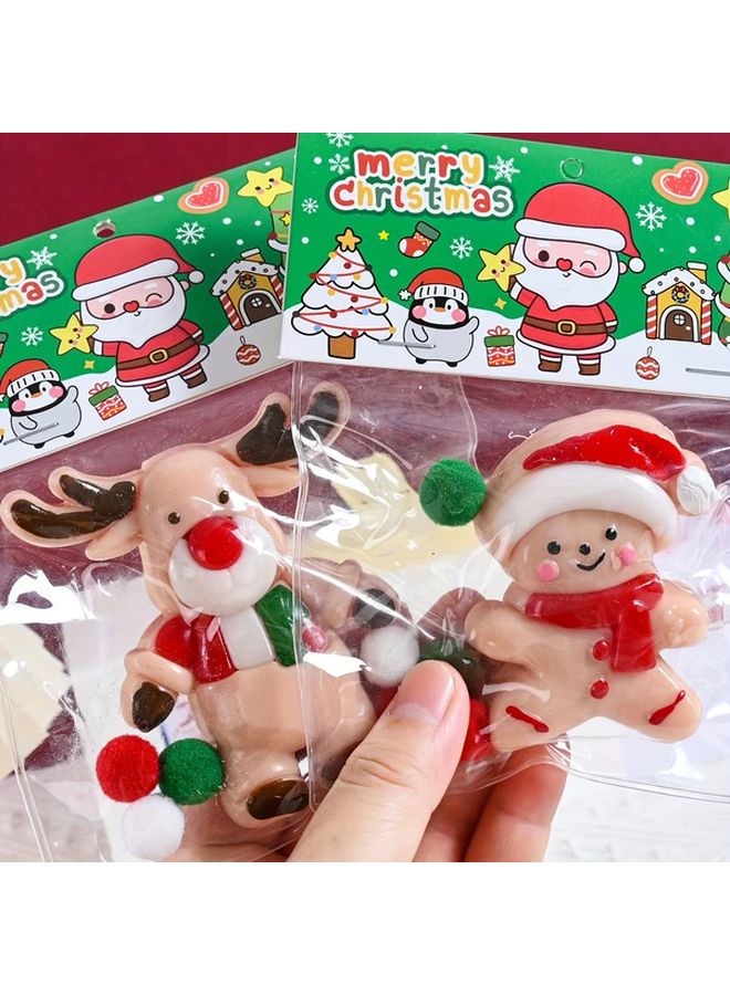 Christmas Elf Slow Pop Soft Plush Toy Set Sensory Stress Relief Ball Gift For Stocking Party Favor Holiday Decoration - Image 4