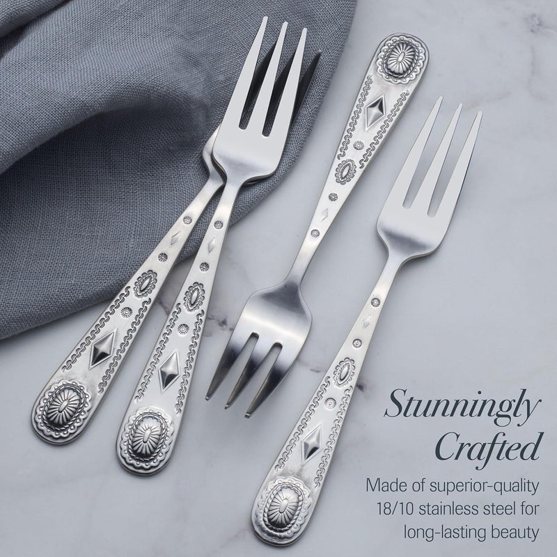 WALLACE Taos 18.10 Appetizer Forks, Set of 4 - Image 4