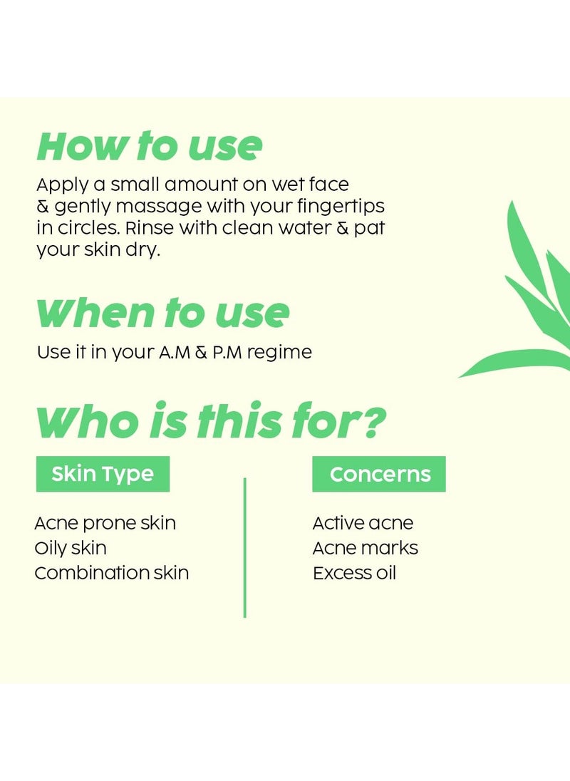 PLIX THE PLANT FIX - Salicylic Acid Jamun Face Wash Cleanser Gel For Active Acne and Oil Control For Breakouts Oily and Acne Prone Skin Women and Men 100 ml - Image 1