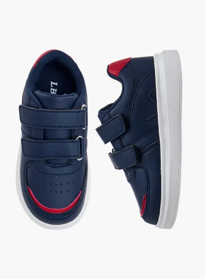 LBL by Shoexpress Panelled Sneakers with Hook and Loop Closure