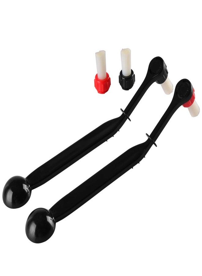 CAFEMASY Espresso Machine Cleaning Brush Kit - CAFEMASY 2 Pieces Coffee Cleaning Brush with Spoon and 2 Pieces Detachable Brush Head for Coffee Grinder and Espresso Cleaning - Image 2