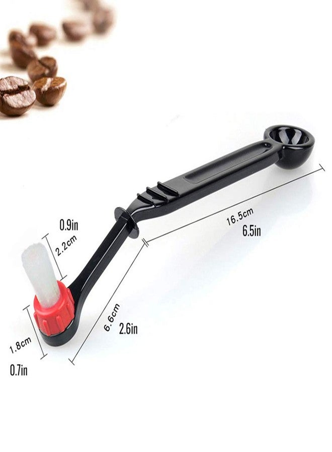 CAFEMASY Espresso Machine Cleaning Brush Kit - CAFEMASY 2 Pieces Coffee Cleaning Brush with Spoon and 2 Pieces Detachable Brush Head for Coffee Grinder and Espresso Cleaning - Image 5