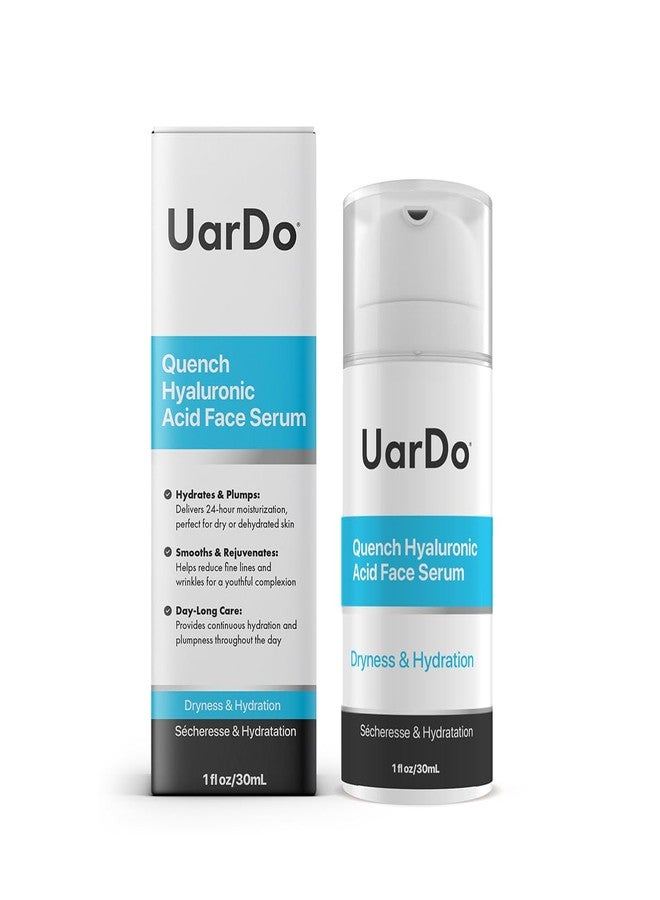 Uardo Quench Hyaluronic Acid Face Serum 1 Fl Oz/ 30 ml - usn106 | For Dry & Dehydrated Skin | Moisturizing | Aids w/Wrinkles & Fine Lines | For Women and Men - Image 5