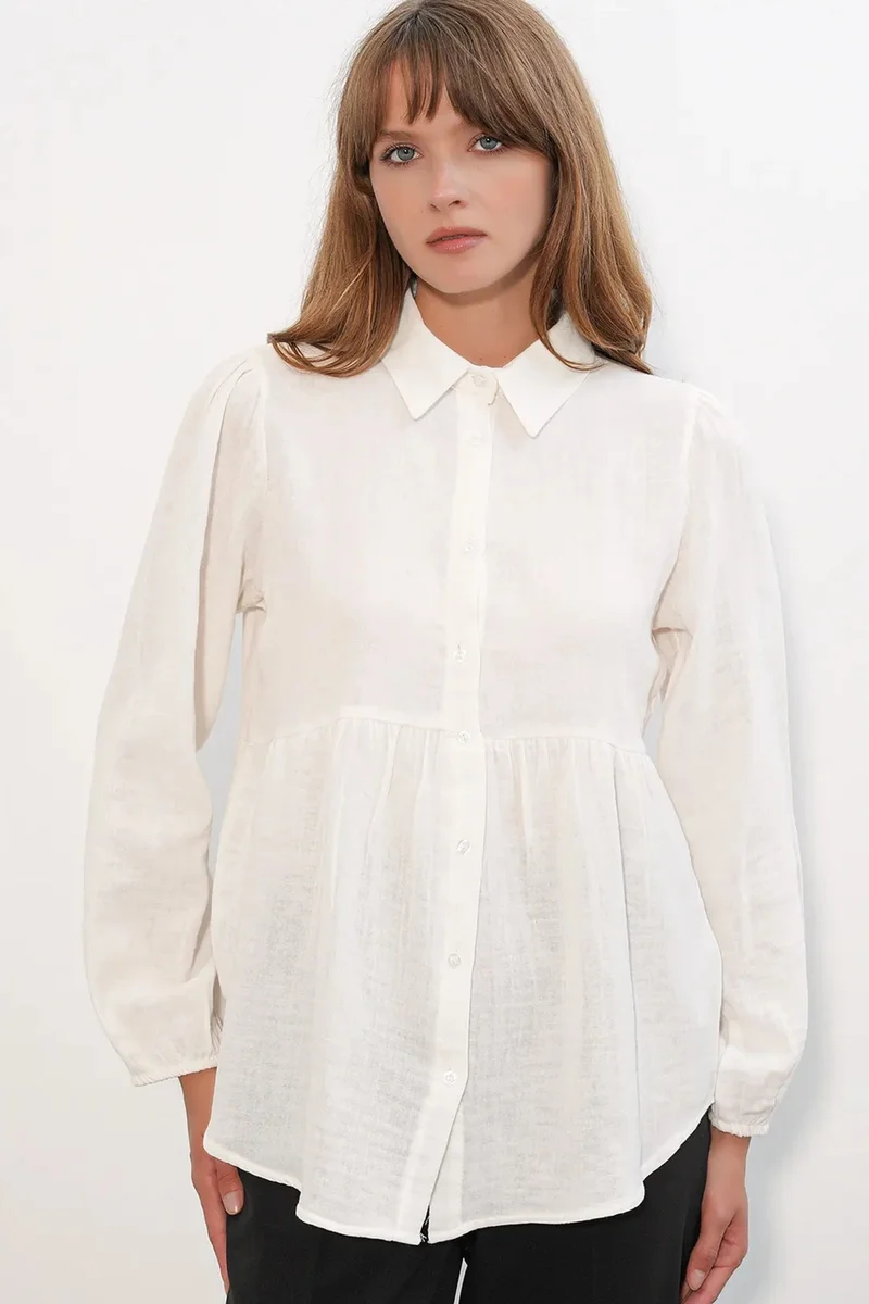 بيغ دارت BDART Oversized Cotton Long-Sleeve Shirt
