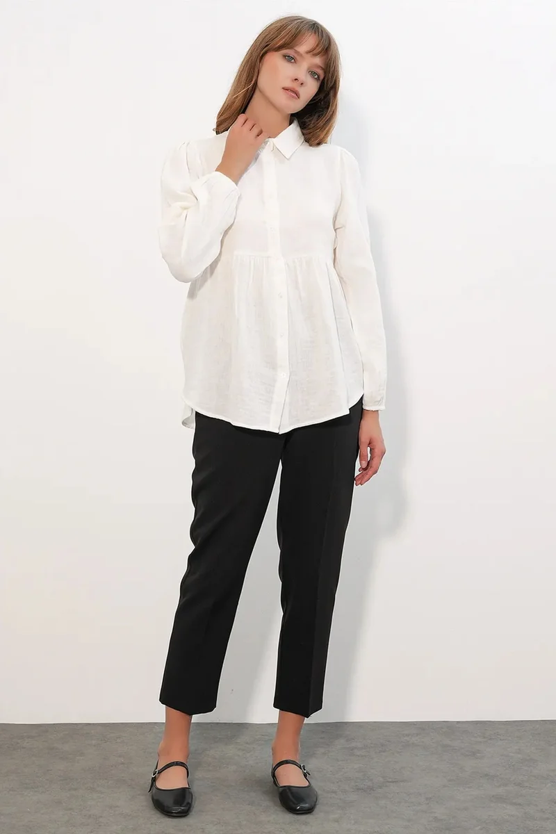 بيغ دارت BDART Oversized Cotton Long-Sleeve Shirt