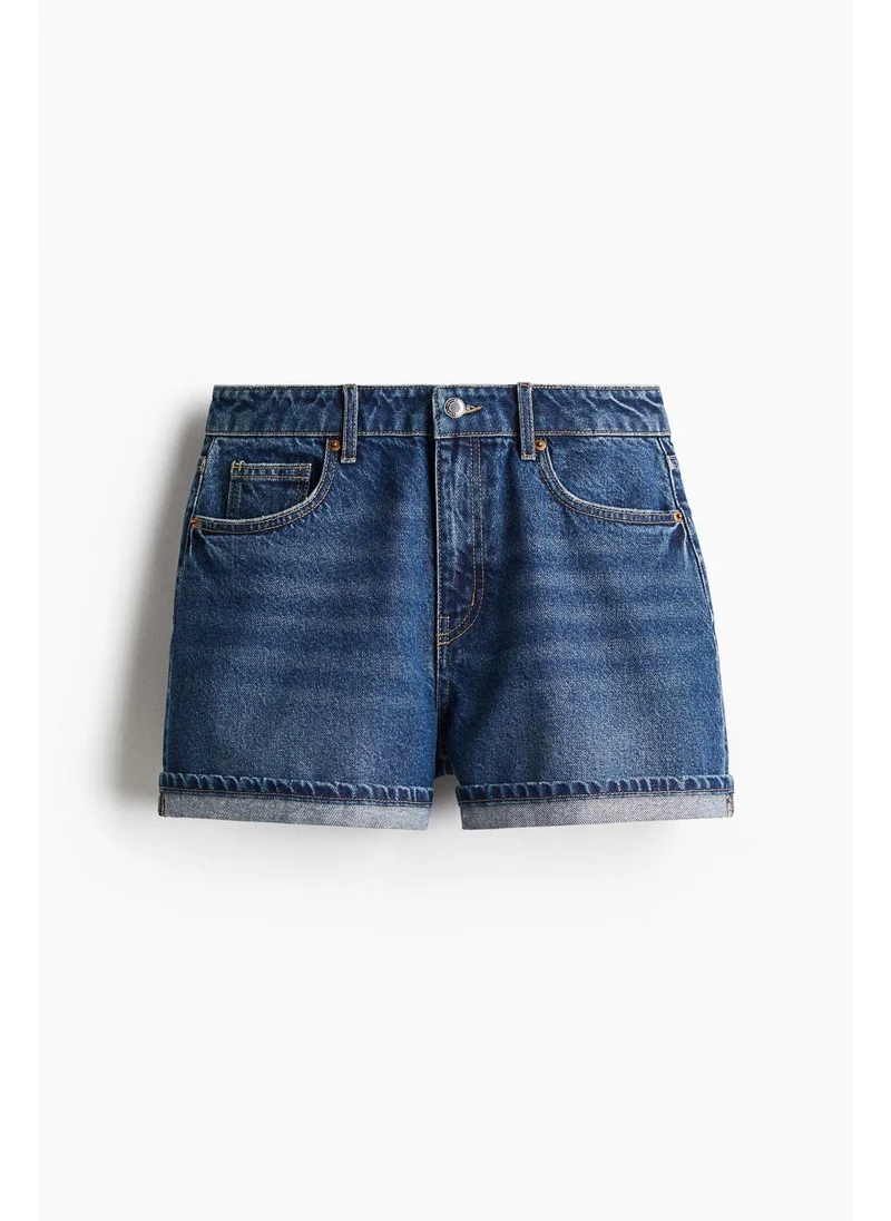 H&M High-waisted denim shorts