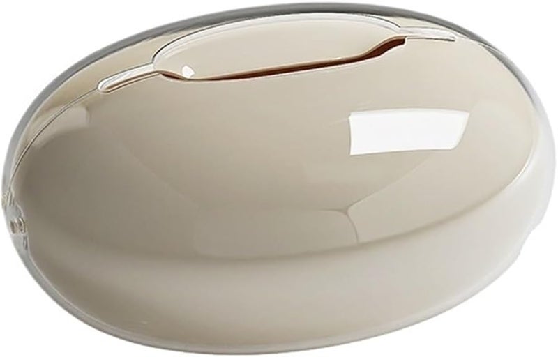 Milky Double Layer Desktop Tissue Box For Home Office Art Room And Tea Table - Image 1