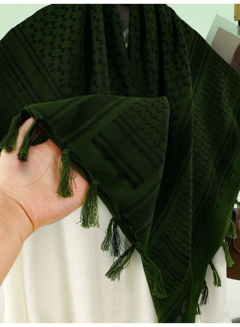 النمط العربي Shemagh لف Keffiyeh الشرق الأوسط الصحراء الوشاح الرجال الأوشاح الرقبة وجه الرأس Arabian110cm * 110cm - Image 3