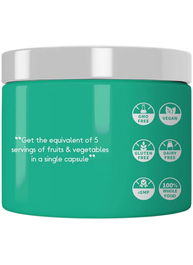 Codeage 5 Servings Of Fruits & Veggies Equivalent In 1 Single Capsule Whole Food Nongmo 15 Greens & Fruits Allinone Pill Eat Vegetables For Wellness Vegan Vitamins Supplement 30 Ct  - Image 5