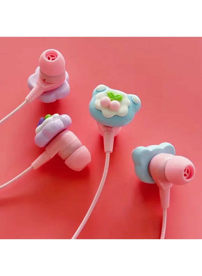 Pink Wired Headphones With Microphone Type C Plug Play HD Sound Noise Canceling - Image 5