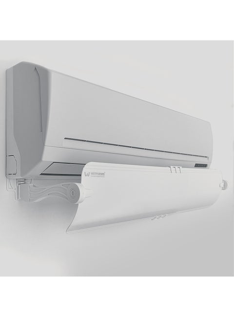 Witforms / Premium - Adjustable AC air Deflector Suitable for Split air conditioners. Enhance Cooling and Heating Circulation, White