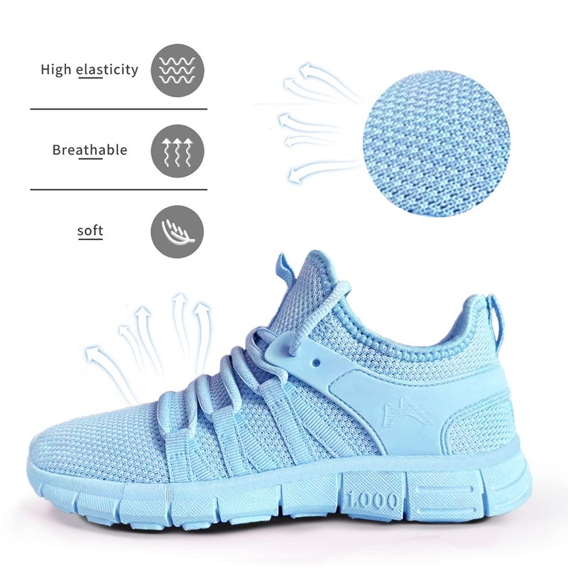 INZCOU Running Shoes Lightweight Tennis Shoes Non Slip Gym Workout Shoes Breathable Mesh Walking Sneakers 8women / 7men - Image 5