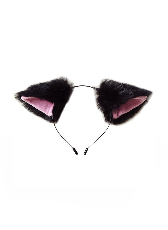 NIBEMINENT Cat Fox Ears Long Fur Hair Headband - Image 1