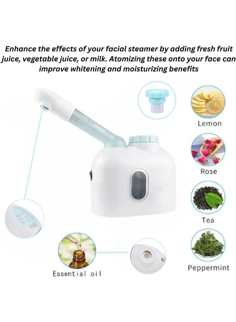 SD Facial Steamer,Nanometer Fine Mist Face Steamer for Facial Deep Cleaning, 360° Rotatable Arm face steamer,10 Minute Home Facial Spa Mist, Design for Personal Care Use at Home Or Salon - Image 2