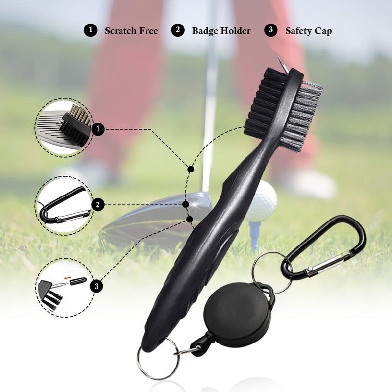 Mobile Pro Shop Golf Club Carrier with Built-in Cleaning Brush â€“ Portable Holds up to 6 Clubs, Keeps Your Clubs Dry, Visible & Organized â€“ Premium Golf Club Organizer (Black/Orange) - Image 2