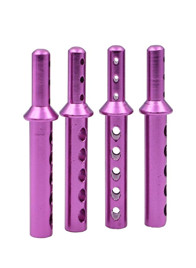 Treehobby 4PCS Aluminum Body Post Upgrade Parts mounts of 08047 Compatible with RC 1/10 Redcat Volcano EPX/Pro S30 Replacement (Purple) - Image 4