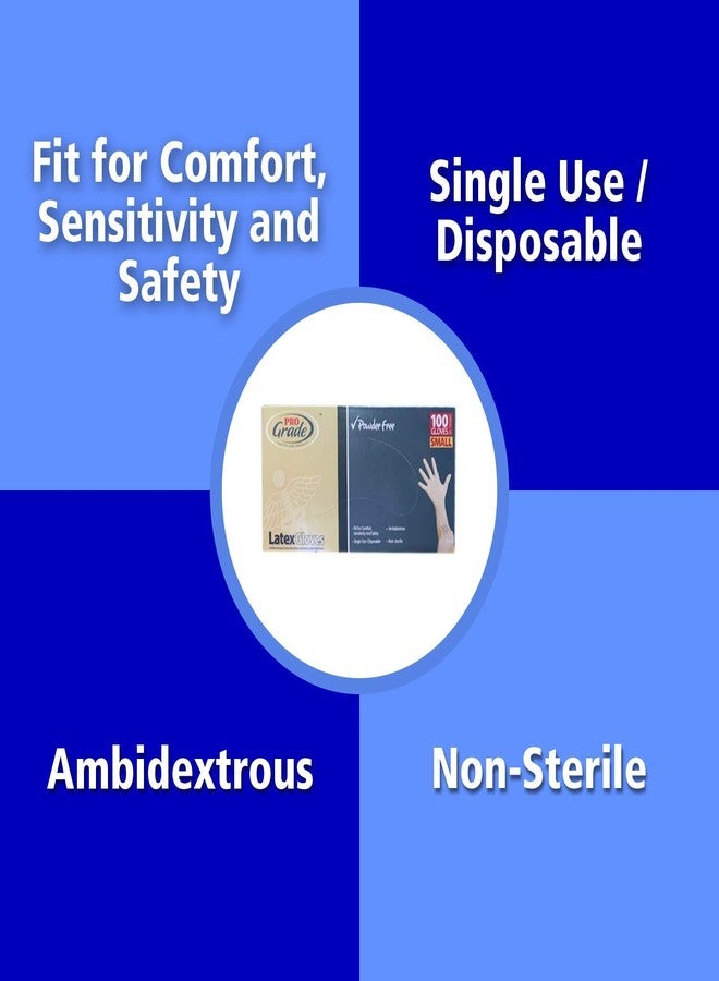 Chef's Star Medium Powder Free Latex Gloves, 100 Gloves Per Box - Image 2