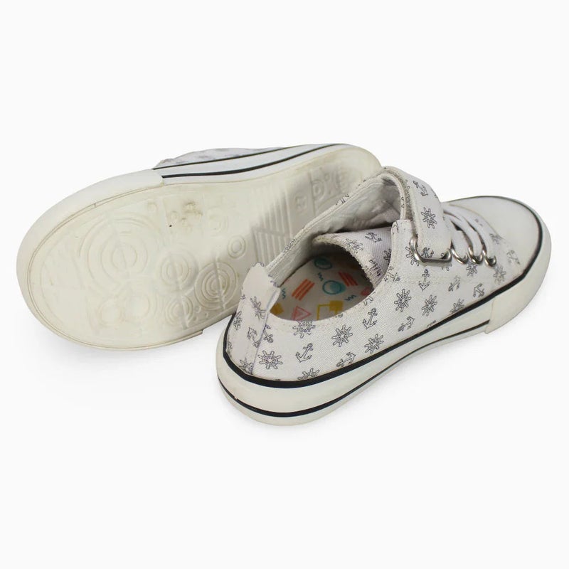 Our kids Boys Leather Sneakers – Anchors Details - Image 3