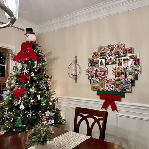 JUMBL Christmas Decoration Wonder Wreath Jumbo (44" X 36") Card & Photo Display Holder. for Home, Work, Schools, Party. Great Way to Go Down Memory Lane. - Image 2