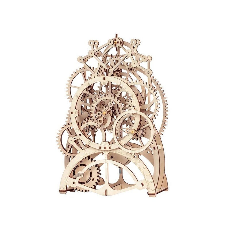 3D Wooden Pendulum Clock - Image 2