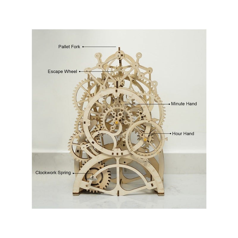 3D Wooden Pendulum Clock - Image 4
