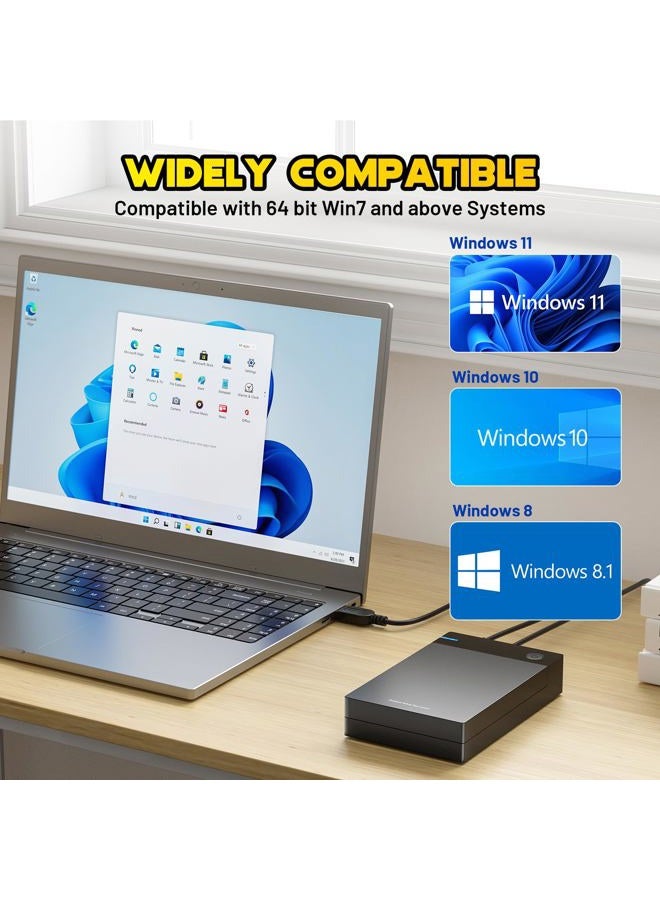 KINHANK 12T External Hdd With 96,000+ Classic Games,Retro Game Hard Drive Include 6000+ 3D Games, Usb 3.0, 12Tb Portable Disk Console For Win 7/8/10/11,Gift Friend - Image 4