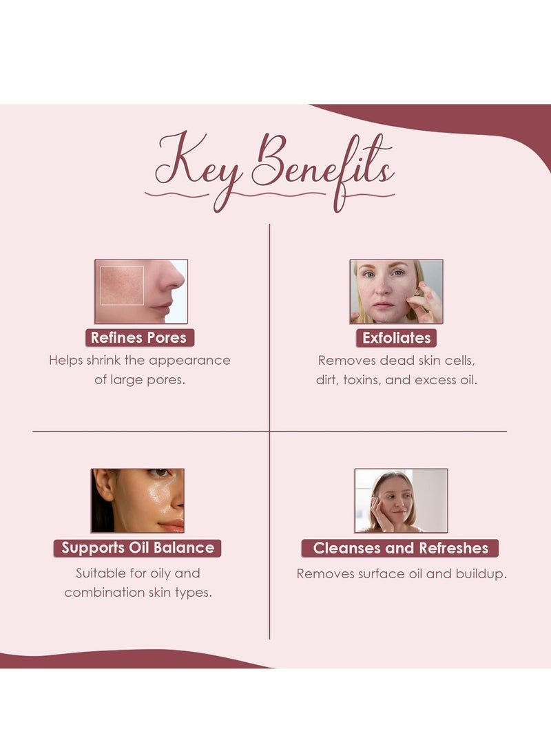 mi nature French Pink Powder | Montmorillonite Rose Pink-Clay | Detox, Exfoliation, Oil Control|100% Pure & Natural Face Mask Skincare |227g - Image 3