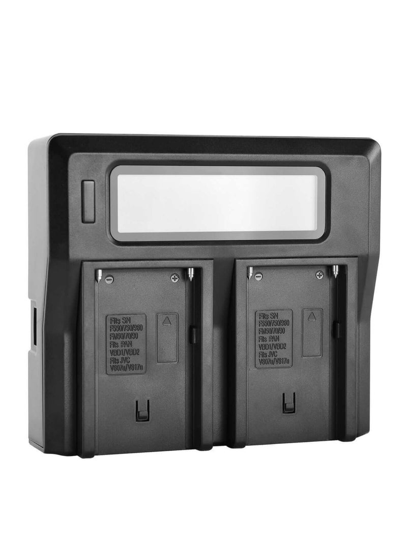BESTON Beston Charger Double Port for Sony F970: Dual-port charger for Sony F970 batteries, offering flexibility and convenience for Sony camera users. - Image 2