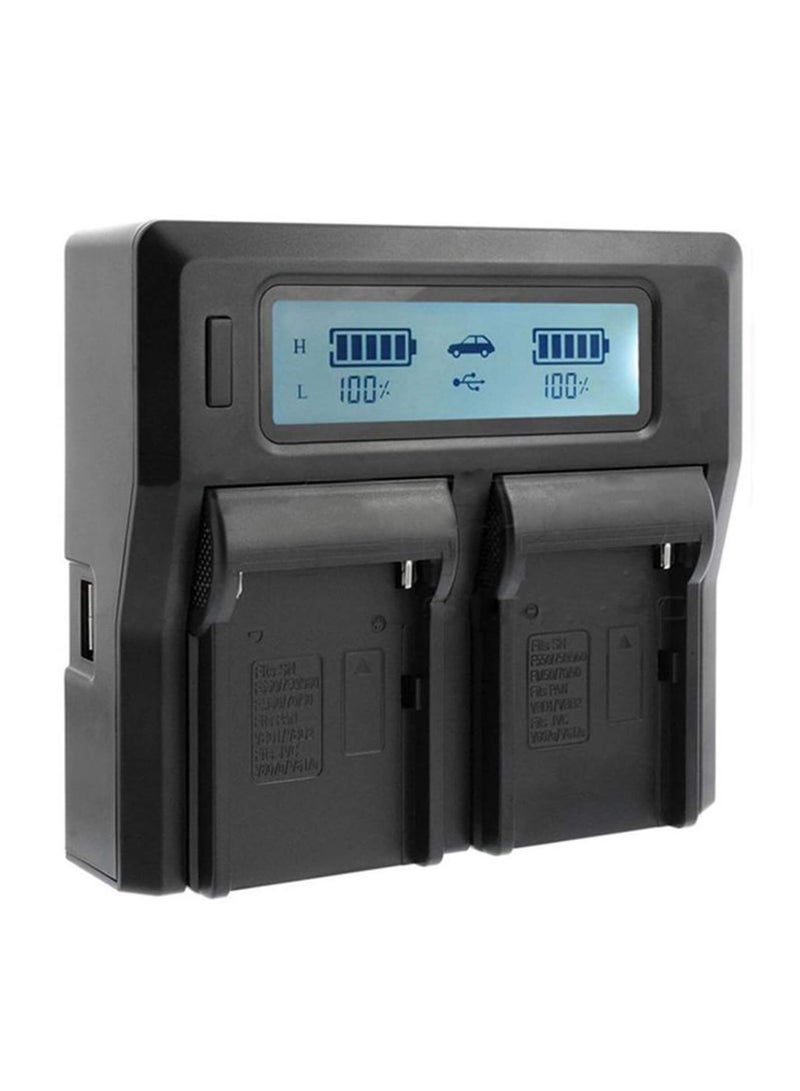 BESTON Beston Charger Double Port for Sony F970: Dual-port charger for Sony F970 batteries, offering flexibility and convenience for Sony camera users. - Image 1