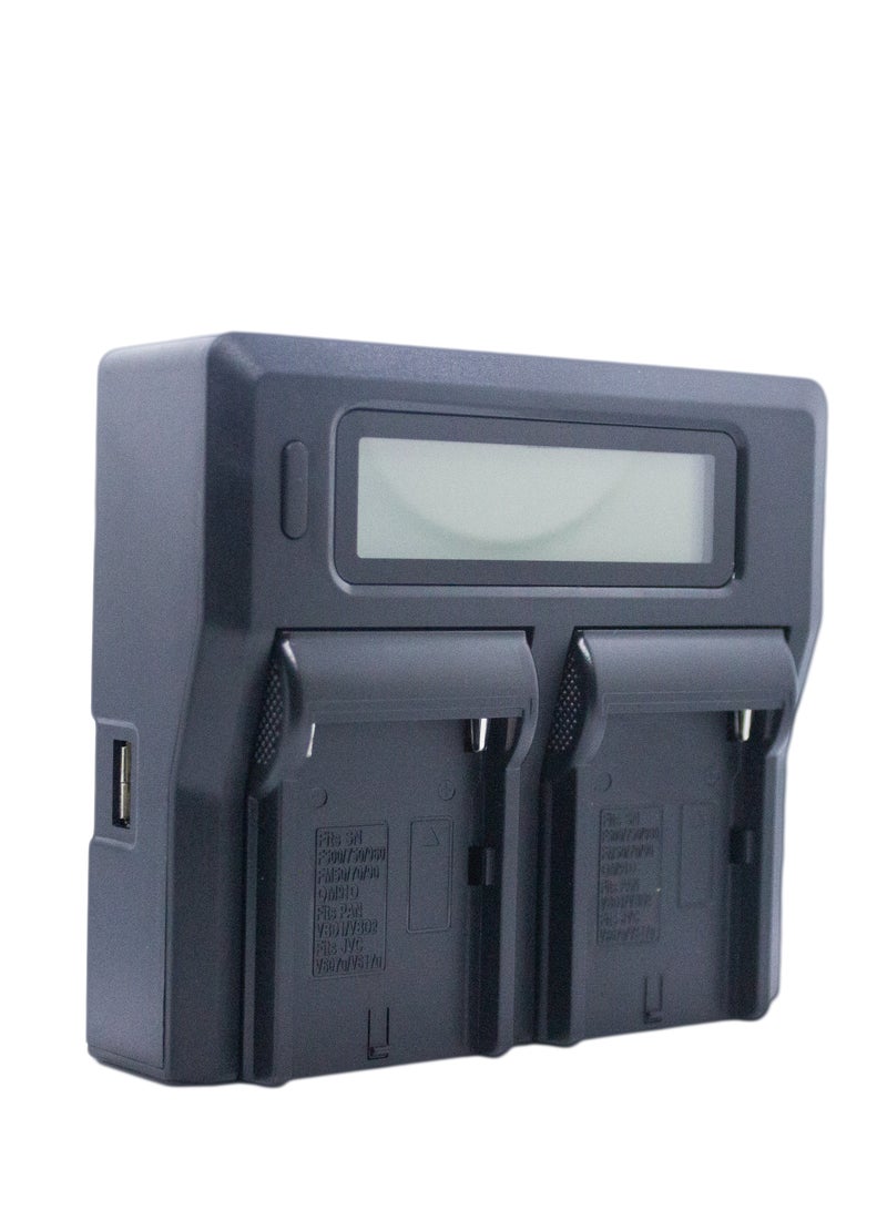 BESTON Beston Charger Double Port for Sony F970: Dual-port charger for Sony F970 batteries, offering flexibility and convenience for Sony camera users. - Image 5