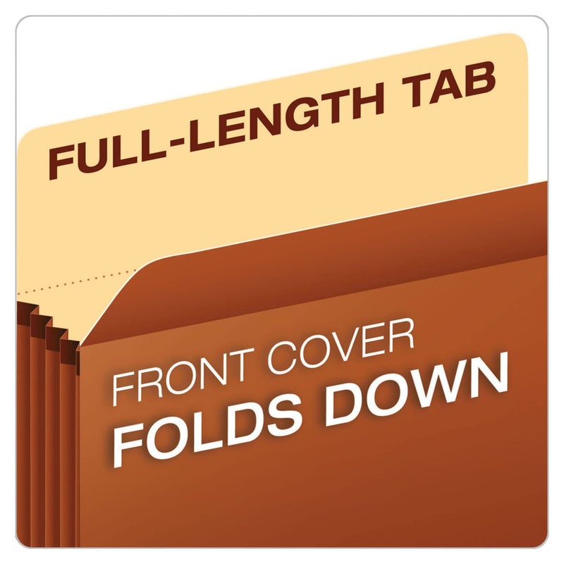 Pendaflex Expanding File Pockets, Letter Size, 5.25" Expansion, Reinforced with DuPontâ„¢ TyvekÂ® Material, Redrope, 10 per Box (1534G-OX) - Image 4