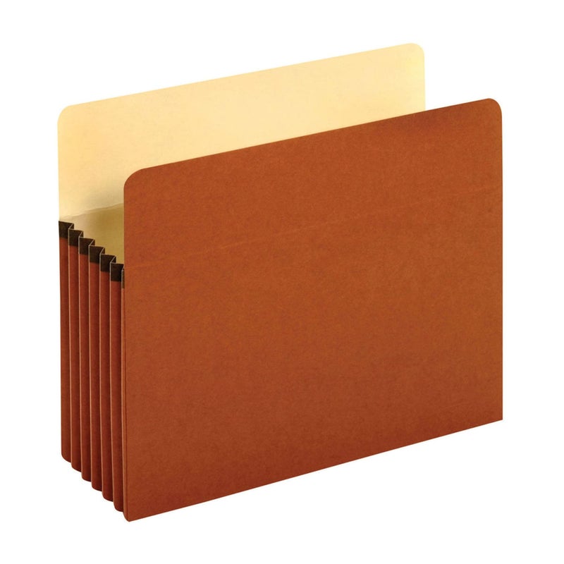 Pendaflex Expanding File Pockets, Letter Size, 5.25" Expansion, Reinforced with DuPontâ„¢ TyvekÂ® Material, Redrope, 10 per Box (1534G-OX) - Image 1
