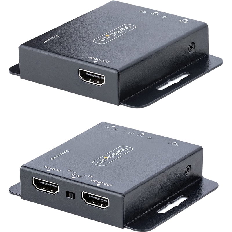 Startech.com HDMI Extender over CAT6CAT5 4K 30Hz130ft PoC HDMI over Ethernet Extender HDMI Transmitter and Receiver kit IR Extension - Image 2