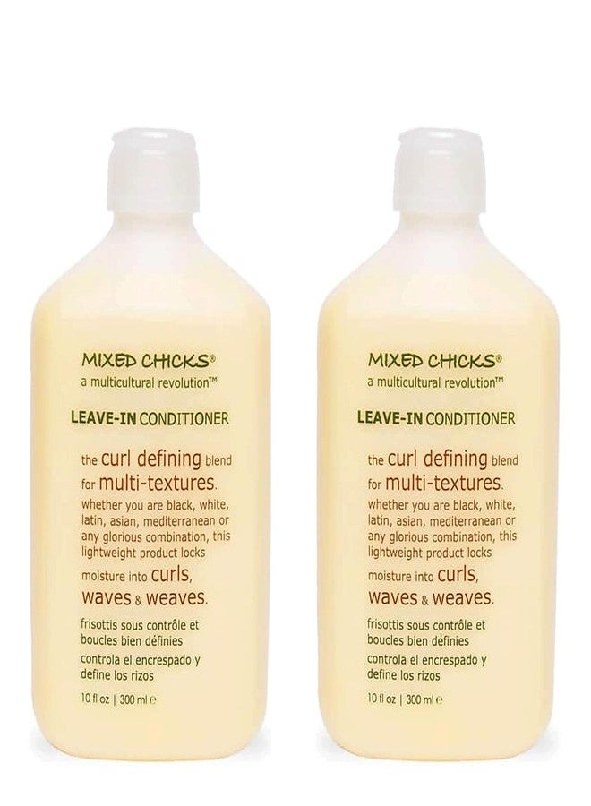 Mixed Chicks Curl Defining & Frizz Eliminating Leave-In Conditioner, Pack of 2, 10 fl.oz Each - Image 1