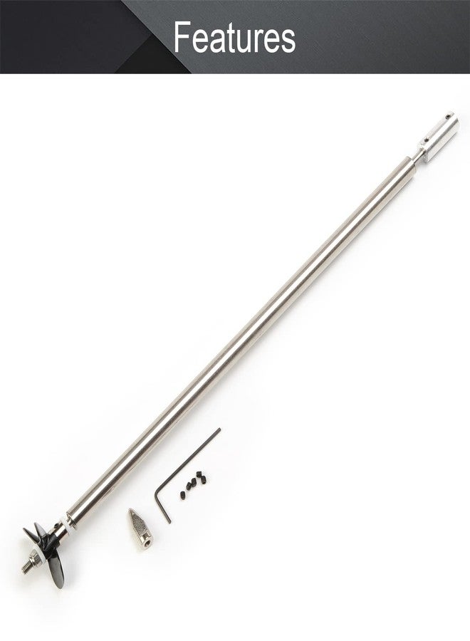 Fielect عمود القيادة Fielect مع المروحة والوصلات العالمية لقارب RC، عمود بطول 300 مم، غلاف بطول 250 مم، مروحة بقطر 36 مم، مناسب لعمود محرك بقطر 3.17 مم - Image 3