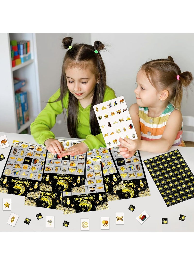 AUTOYSUR Ramadan Kareem Bingo Game Cards, Eid Mubarak Party Bingo Games for Kids, Ramadan Mubarak Party Decorations, Ramadan Mubarak Bingo Cards for 24 Players - Image 5