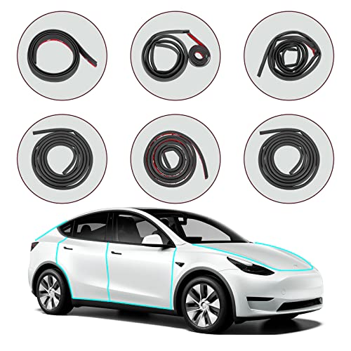 KUNIST for Tesla Model Y Juniper 2026 Accessories, Rubber Seal Weather Strip Soundproof Noise Insulation Sealing for Tesla Model Y 2020-2026 - Image 1