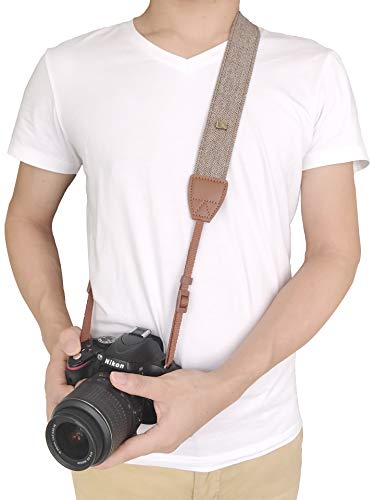 Alled Camera Neck Shoulder Belt Strap, Vintage Soft Camera Straps for Women/Men for All DSLR/Nikon/Canon/Sony/Olympus/Samsung/Pentax/Olympus - Image 4