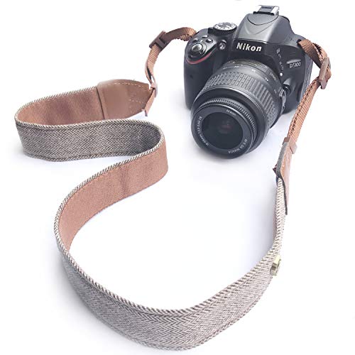 Alled Camera Neck Shoulder Belt Strap, Vintage Soft Camera Straps for Women/Men for All DSLR/Nikon/Canon/Sony/Olympus/Samsung/Pentax/Olympus - Image 3