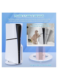 Vertical Stand for PS5 Slim Console Disc and Digital with Screw, Base Stand Replacement for Playstation 5 Slim Console, White - pzsku/ZE6B08ECBE63D04522890Z/45/_/1713512172/45a0cb05-1921-441a-bc35-185ca050534a