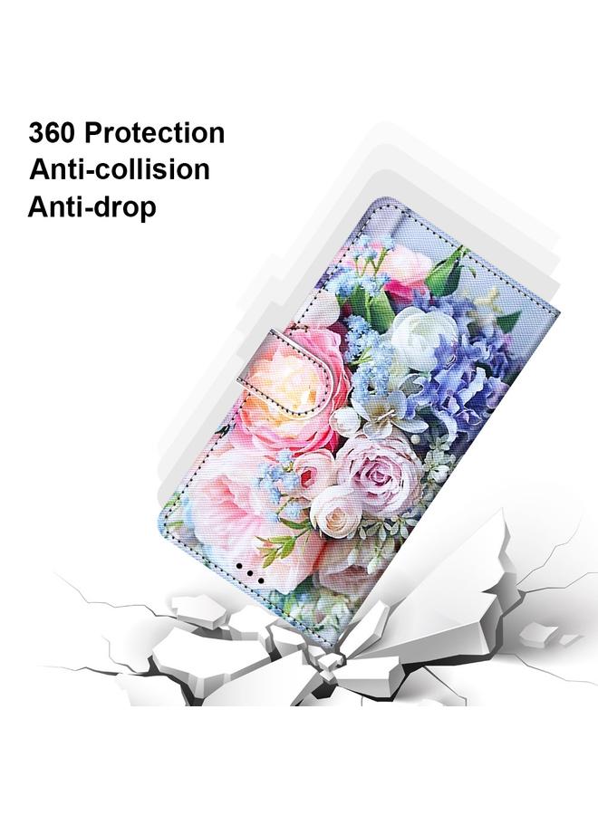 اس-توب جراب لهاتف LG K61، جراب جلدي من البولي يوريثان بتصميم متقاطع ملون، قابل للطي أفقيًا، مع حامل وفتحات للبطاقات ومحفظة وحبل تعليق - Image 4