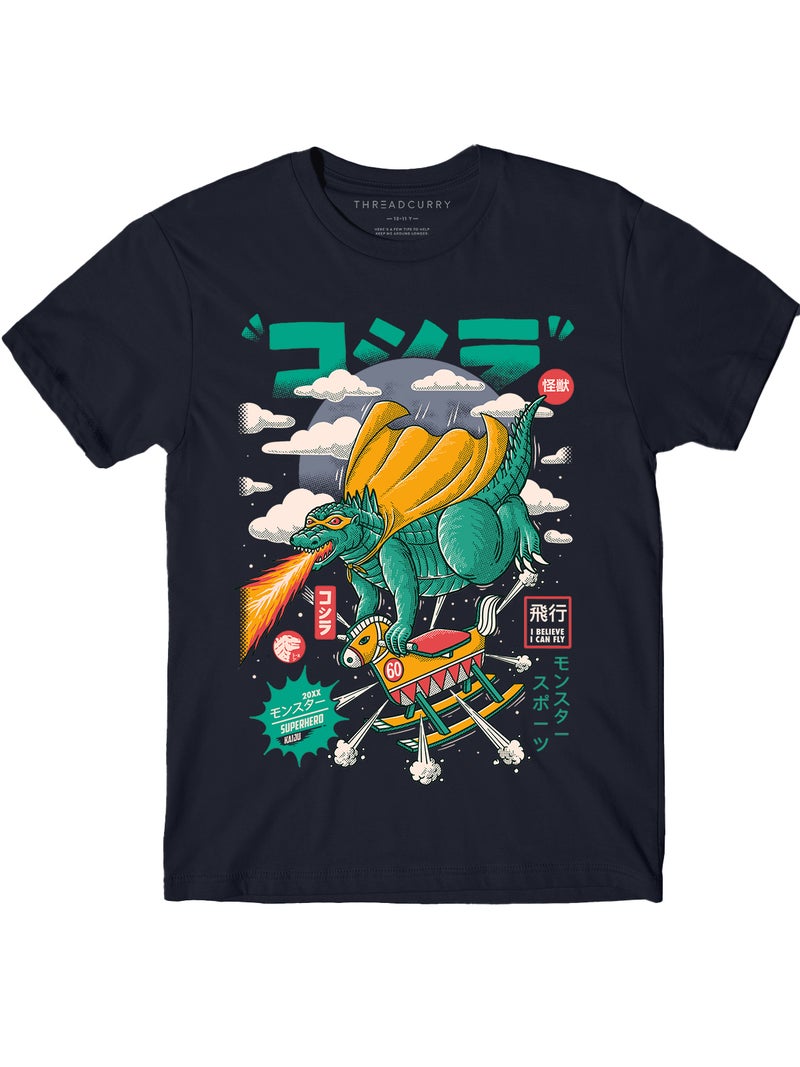 THREADCURRY Comic Boys Printed Round Neck T-shirt - Image 1