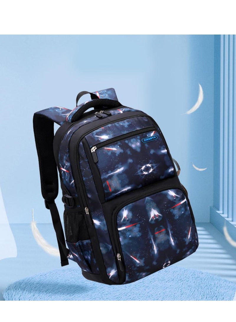 MIXDE Kids Backpack for Girls School Bookbag for Elementary 3 in 1 School Bag Sets with Lunch Tote Pencil Bag and Cartoon Sticker - Image 4