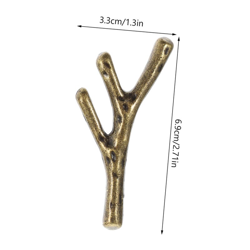 Branch Shaped Cabinet Knobs Pulls 4PCS Smooth Surface Easy Install Hardware - Image 3