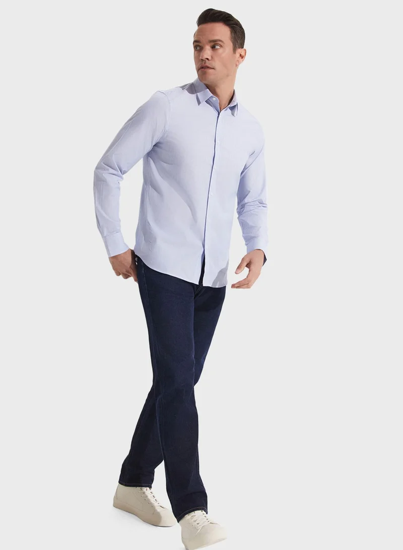 JUNE Striped Slim Fit Shirt