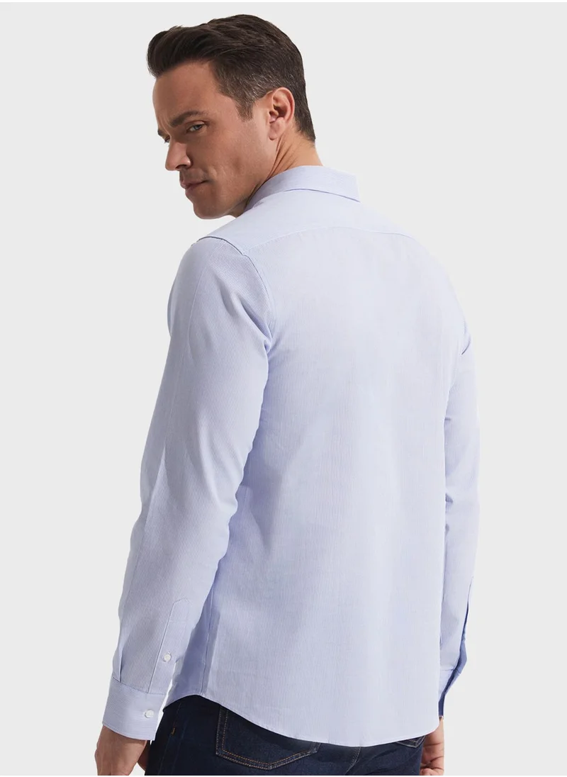 جون Striped Slim Fit Shirt