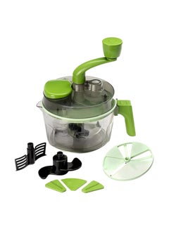 pigeon Pigeon by Stovekraft Tornado Turbo Manual Chopper 1.5 L Used for Chopping, Atta Kneader, Slicing, Shredding and Whipping - Green, Large  - Image 1