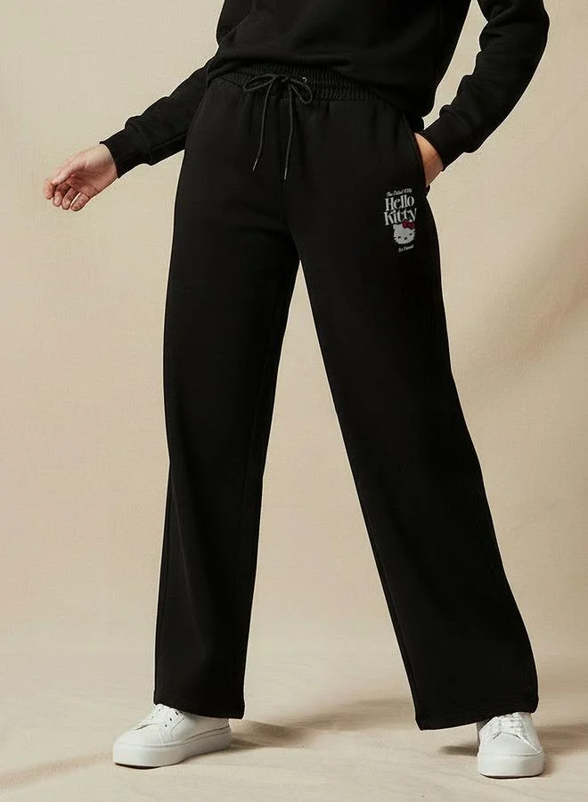 SP Characters Wide-Leg Cotton Pants with Pockets