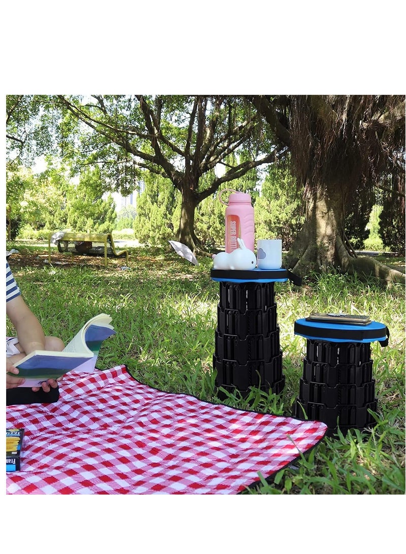 ELTRAZONE Portable Telescoping Stool Lightweight Sturdy Retractable Seat Foldable Chair Shrink Stool for Garden Fishing Camping Hiking BBQ  - Image 2
