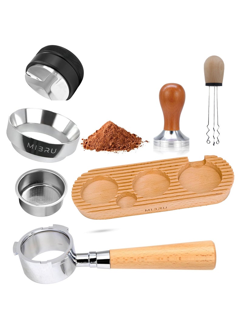 MIBRU Coffee Dedica Set 51mm 6 in 1 Compatible Replacement Part Espresso Machine and Barista Tables - Image 1